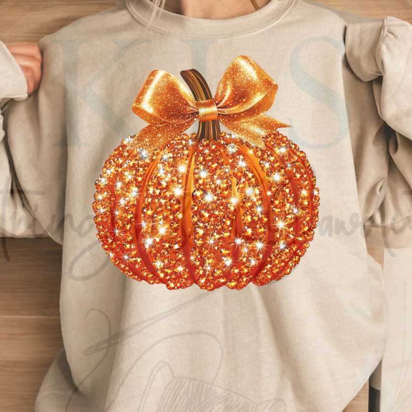 Sparkly Pumpkin Ready to Press DTF Print